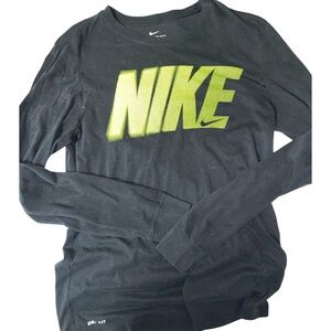 Nike • Black Tee • Neon Logo